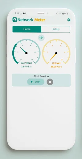 Network Meter ডাউনলোড করুন – রিয়েল-টাইম ইন্টারনেট স্পিড ও ডেটা ট্র্যাকার - Screenshot 2