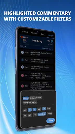 CricRadio ডাউনলোড করুন – দ্রুততম লাইভ ক্রিকেট স্কোর ও কমেন্ট্রি - Screenshot 6