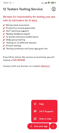 12 Testers Closed Testing ডাউনলোড করুন – দ্রুত অ্যাপ পাবলিশিং - Screenshot 3