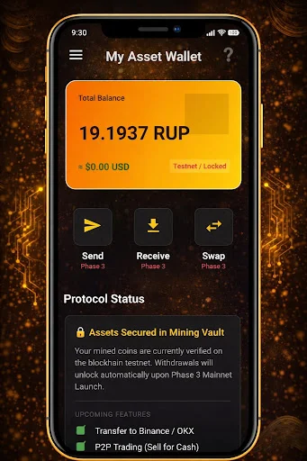 Rupey Network ডাউনলোড করুন – প্রতিদিন RUP কয়েন মাইনিং করুন - Screenshot 6