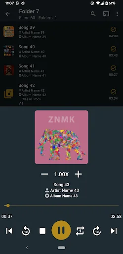MusicSync ডাউনলোড করুন – Google Drive থেকে অফলাইন মিউজিক প্লেয়ার - Screenshot 5