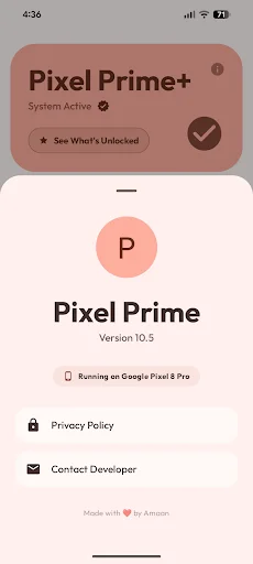 Pixel Prime ডাউনলোড করুন – আপনার Pixel ফোনের জন্য সেরা ভাইব্রেশন কন্ট্রোল - Screenshot 1