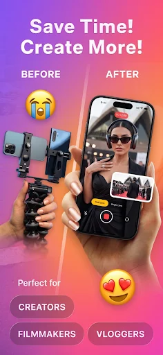 DualShot Recorder অ্যাপ ডাউনলোড করুন – ডুয়াল ক্যামেরা ভিডিও রেকর্ডার - Screenshot 3
