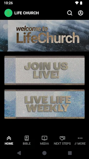 LIVE LIFE CHURCH অ্যাপ ডাউনলোড করুন – আধ্যাত্মিক উন্নতির জন্য সেরা অ্যাপ - Screenshot 1
