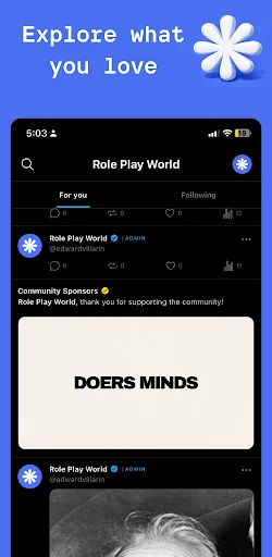 Rpw : Role Play World ডাউনলোড করুন – সেরা রোল প্লে কমিউনিটি - Screenshot 2