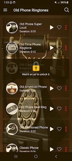 Old Phone Ringtones ডাউনলোড করুন – সেরা ক্লাসিক রিংটোন - Screenshot 1