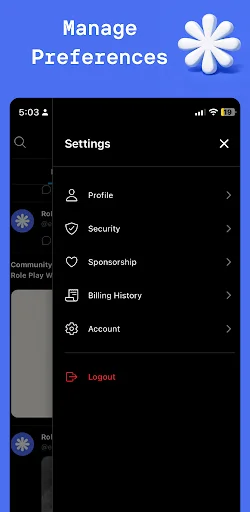 Rpw : Role Play World ডাউনলোড করুন – সেরা রোল প্লে কমিউনিটি - Screenshot 1