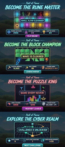 Neon Block: Match & Puzzle ডাউনলোড করুন – সেরা ৫-ইন-১ ব্রেইন গেম - Screenshot 6