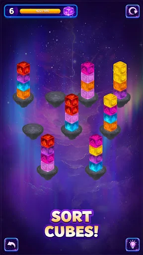 Magic Cubes: Sort Puzzle ডাউনলোড করুন – সেরা কালার পাজল গেম - Screenshot 1