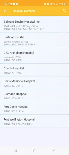 Guyana PhoneBook ডাউনলোড করুন – গায়ানার সকল প্রয়োজনীয় নম্বর - Screenshot 2