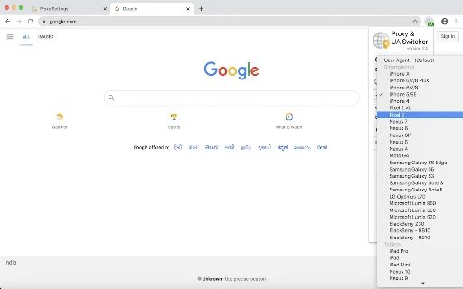 Proxy & User-Agent Switcher ডাউনলোড করুন – সেরা ব্রাউজার টুল - Screenshot 4