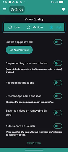 Secret Video Recorder ডাউনলোড করুন – গোপনে ভিডিও রেকর্ড করুন - Screenshot 6