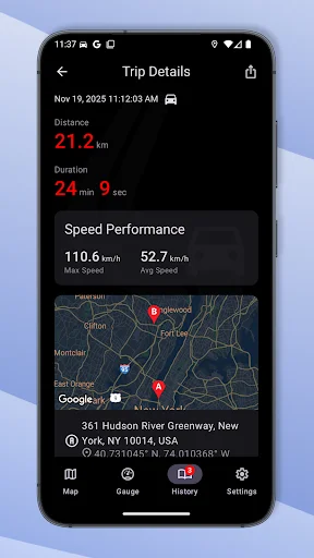 Speedometer GPS ডাউনলোড করুন – নিখুঁত গতি ট্র্যাকিং এবং নেভিগেশন - Screenshot 5