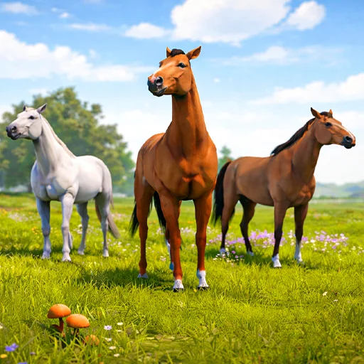 Horse Family Rider Animal Game ডাউনলোড করুন – সেরা ঘোড়া সিমুলেটর