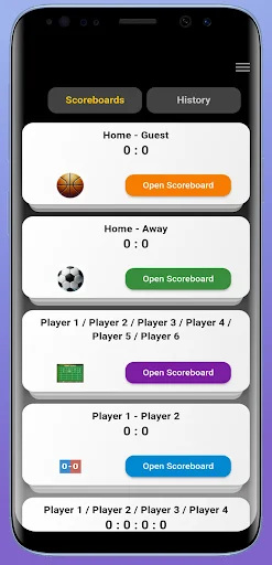 Scoreboard Plus ডাউনলোড করুন – খেলার স্কোর ট্র্যাক করুন সহজে - Screenshot 8