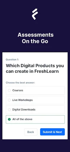 FreshLearn ডাউনলোড করুন – অনলাইন কোর্স তৈরির সেরা প্ল্যাটফর্ম - Screenshot 12