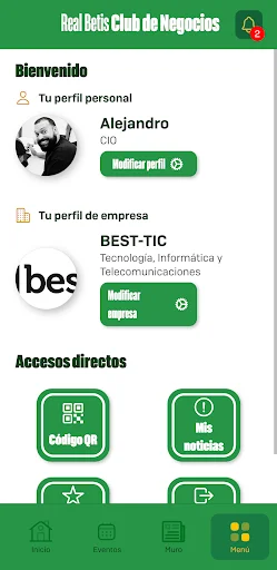 Real Betis Club de Negocios ডাউনলোড করুন – অফিসিয়াল বিজনেস অ্যাপ - Screenshot 6
