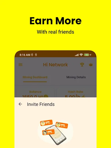 Hi Network অ্যাপ ডাউনলোড করুন – ডিজিটাল কারেন্সি মাইনিং - Screenshot 6