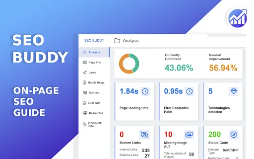 SEO Buddy ডাউনলোড করুন – সেরা অন-পেজ এসইও অ্যানালাইজার - Screenshot 1