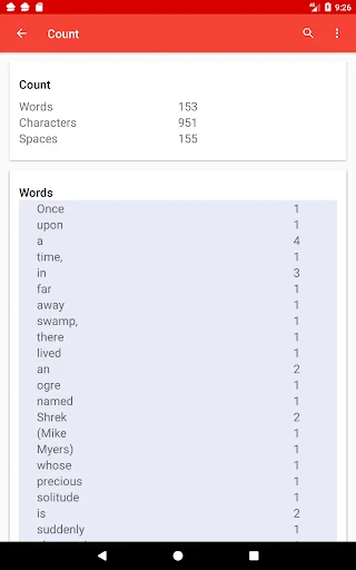Word Counter ডাউনলোড করুন – সেরা টেক্সট কাউন্টিং টুল - Screenshot 9