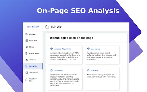 SEO Buddy ডাউনলোড করুন – সেরা অন-পেজ এসইও অ্যানালাইজার - Screenshot 3