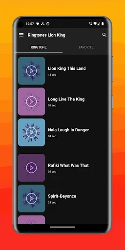 Ringtones Lion King ডাউনলোড করুন – লায়ন কিং রিংটোন ফ্রি - Screenshot 7