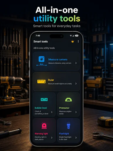 Smart Tools ডাউনলোড করুন – পরিমাপ ও লেভেল টুলস ফ্রি - Screenshot 1