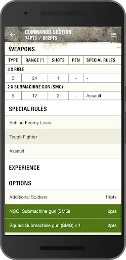 Warlord Games List Builder ডাউনলোড করুন – সেরা আর্মি লিস্ট মেকার - Screenshot 6